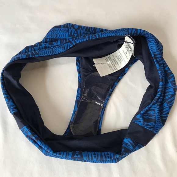 Patagonia Bikini Bottoms blue and black pattern XS NWOT - Picture 6 of 8